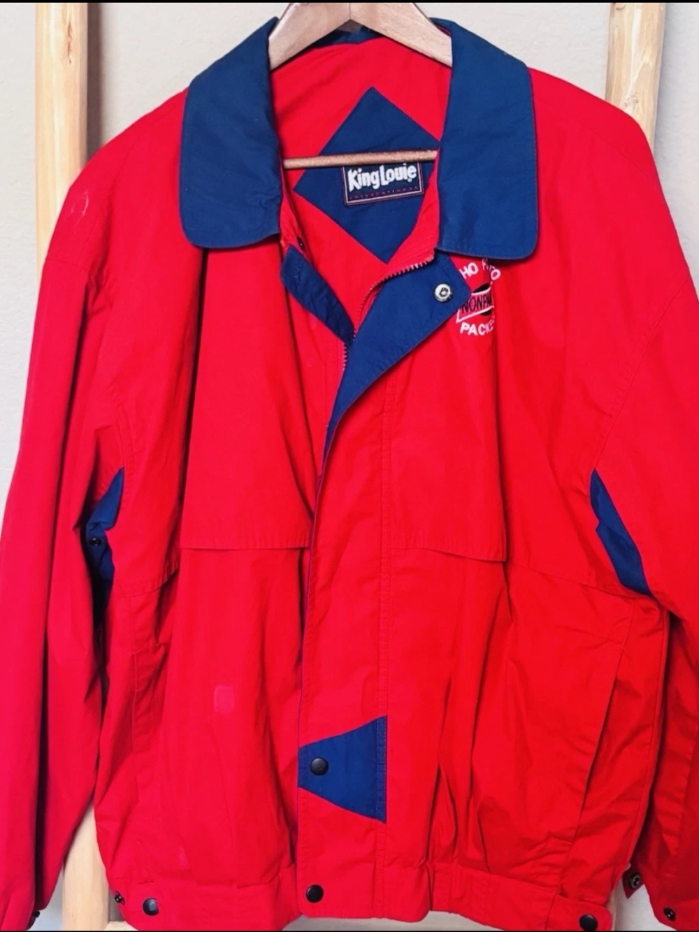 Vintage King Louie Idaho Potato Packers Windbreaker XL